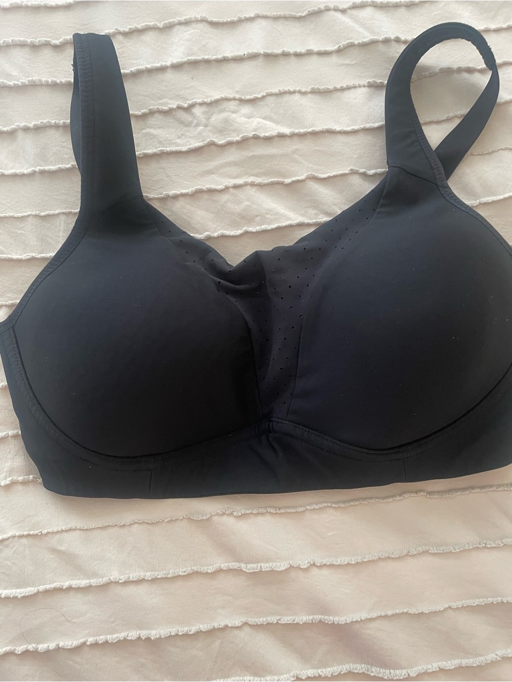 lululemon athletica Black Seamless Support Bra